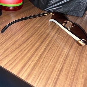 Cartier White buffalo Horn Glasses For Sale